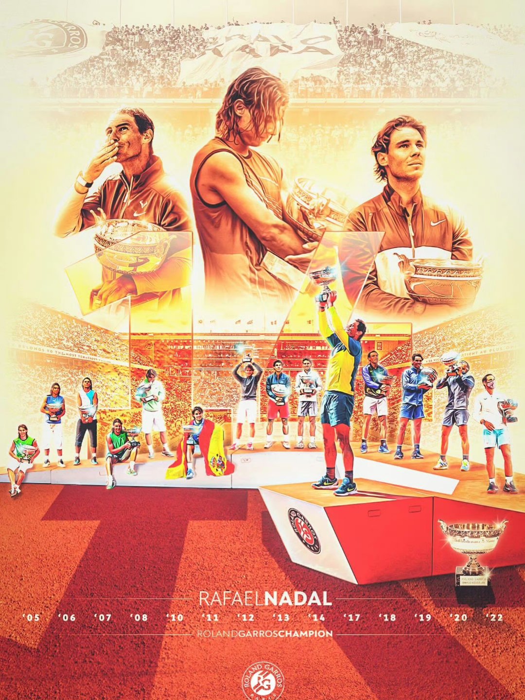 包含法国网球队碾压西班牙网球队，纳达尔制霸全场的词条