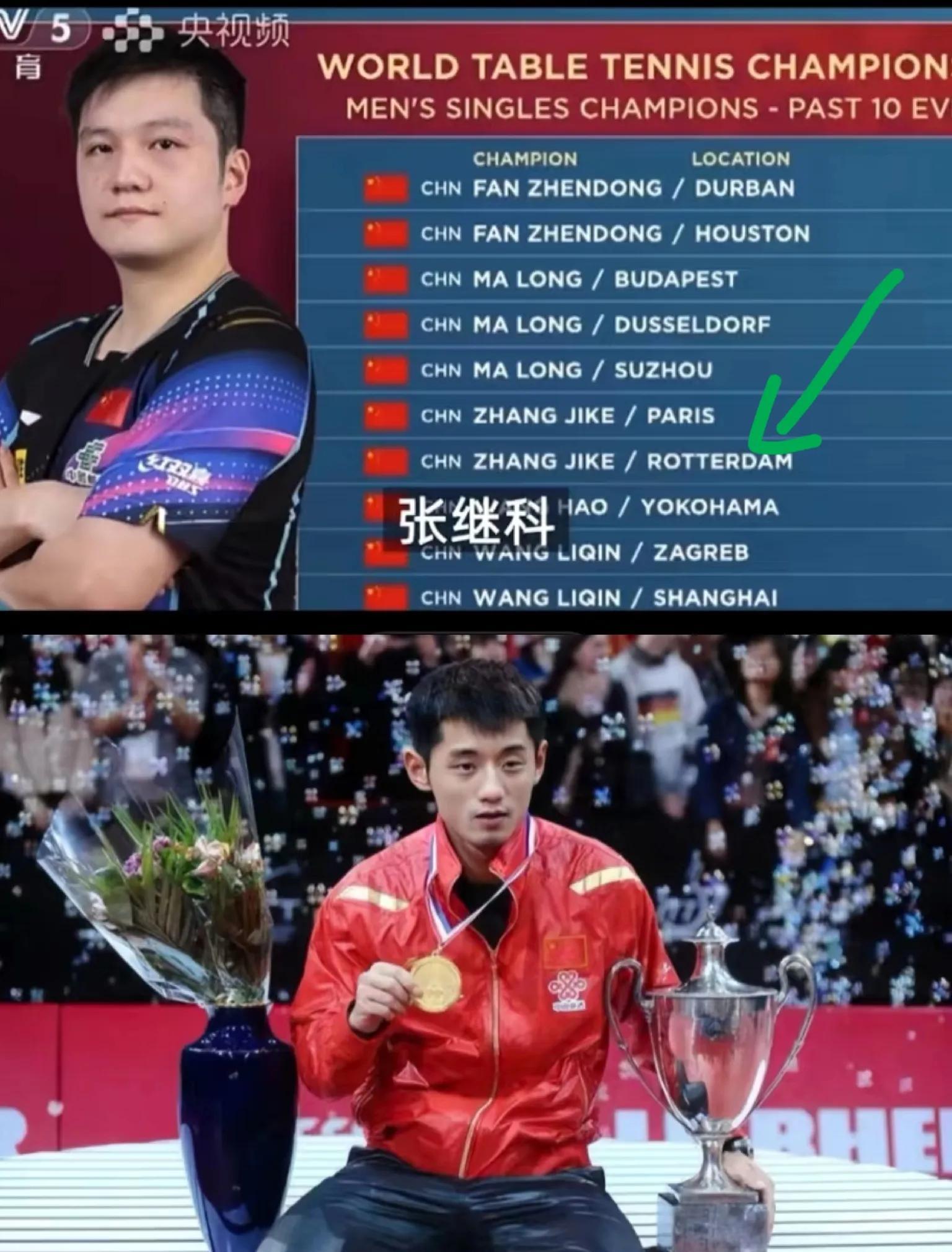 包含英国乒乓球队爆冷德国乒乓球队，张继科关键制胜的词条